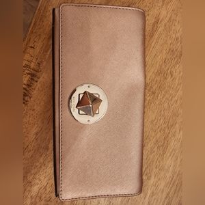 Kate Spade rose gold clutch